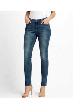 Michael Kors denim skinny jeans with ankle zippers